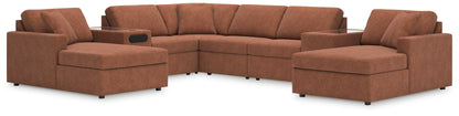 Stuart Furniture Outlet - Ashley Furniture - Modmax Sectional - RAF 8-Piece Sectional with Chaise / Spice - 92102S31