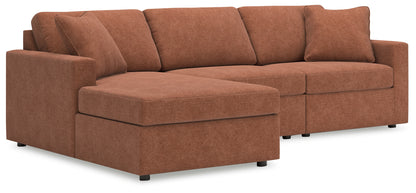 Stuart Furniture Outlet - Ashley Furniture - Modmax Sectional - RAF 3-Piece Sectional with Chaise / Spice - 92102S17