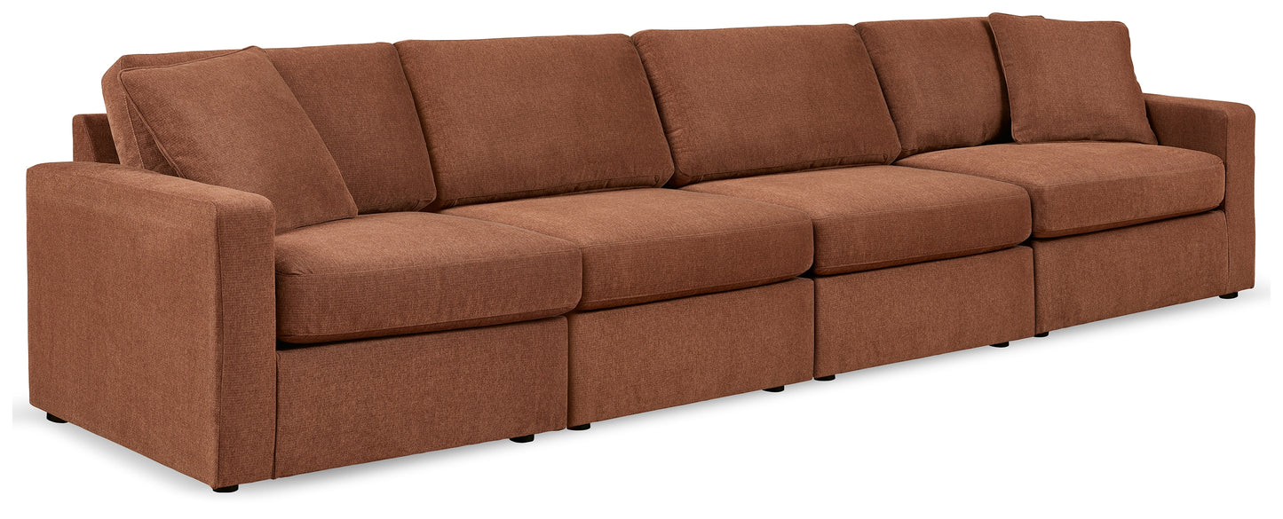 Stuart Furniture Outlet - Ashley Furniture - Modmax Sectional - RAF 4-Piece Sectional / Spice - 92102S10