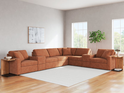 Stuart Furniture Outlet - Ashley Furniture - Modmax Sectional - RAF 8-Piece Sectional / Spice - 92102S11