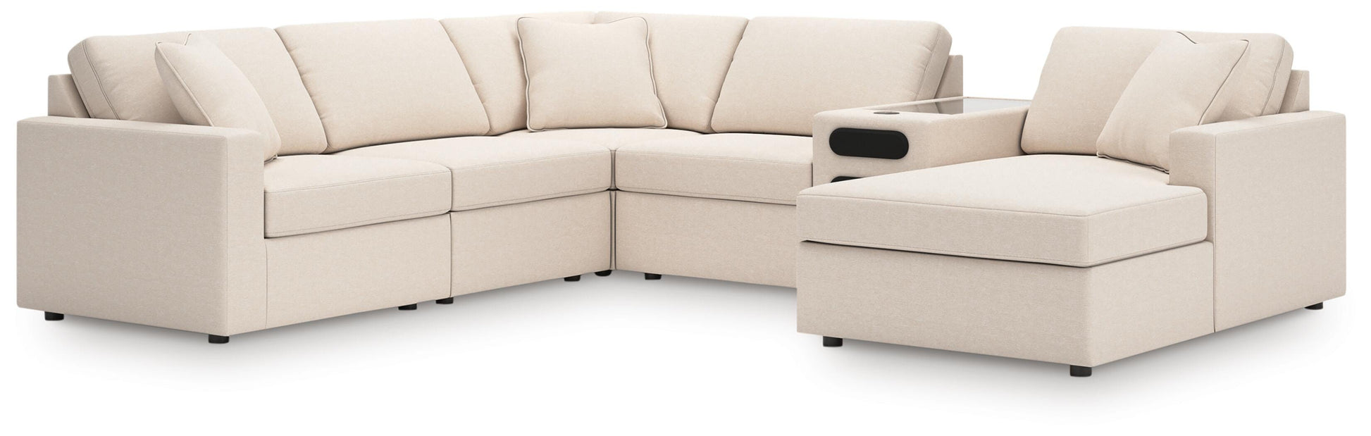 Stuart Furniture Outlet - Ashley Furniture - Modmax 6-Piece Sectional with Audio System and Chaise - RAF 6-Piece Sectional with Audio System and Chaise - 92103S51