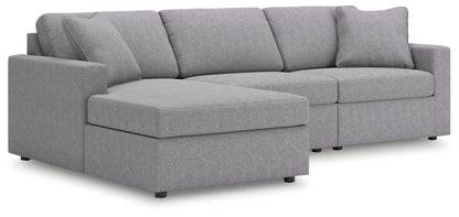 Stuart Furniture Outlet - Ashley Furniture - Modmax Sectional - RAF 3-Piece Sectional with Chaise / Granite - 92104S17