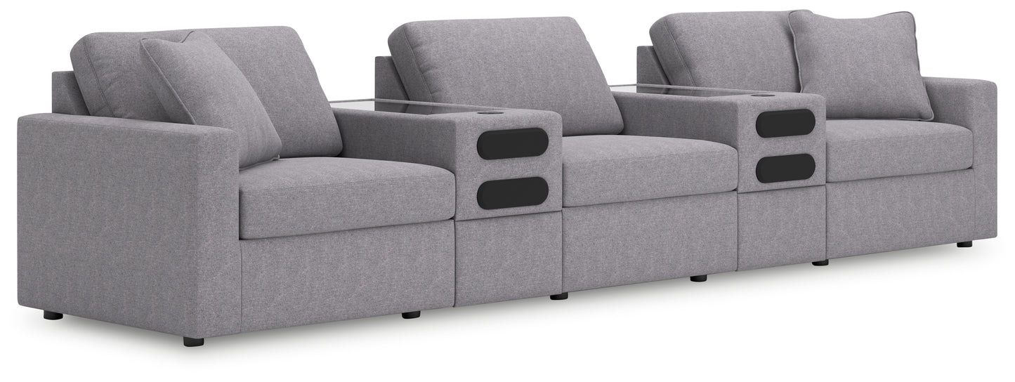 Stuart Furniture Outlet - Ashley Furniture - Modmax Sectional - RAF 5-Piece Sectional / Granite - 92104S15