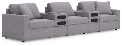 Stuart Furniture Outlet - Ashley Furniture - Modmax Sectional - RAF 5-Piece Sectional / Granite - 92104S15