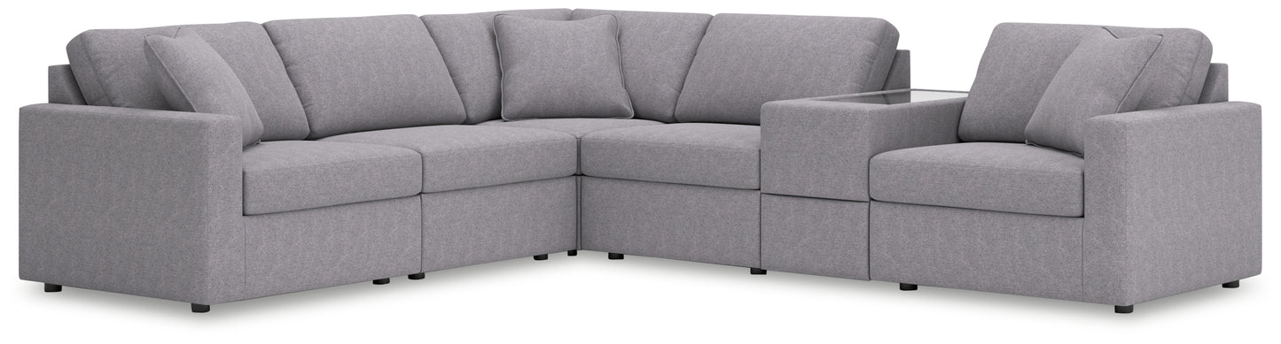 Stuart Furniture Outlet - Ashley Furniture - Modmax Sectional - RAF 6-Piece Sectional / Granite - 92104S7