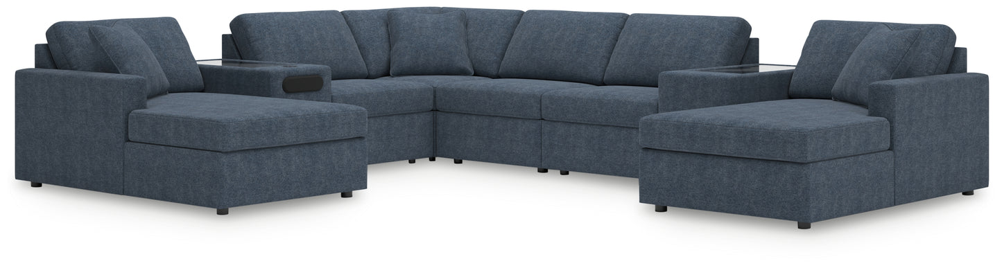 Stuart Furniture Outlet - Ashley Furniture - Modmax Sectional - RAF 8-Piece Sectional with Chaise / Ink - 92121S31
