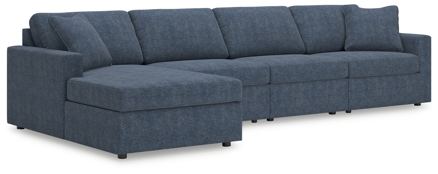 Stuart Furniture Outlet - Ashley Furniture - Modmax Sectional - RAF 4-Piece Sectional with Chaise / Ink - 92121S26