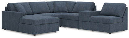 Stuart Furniture Outlet - Ashley Furniture - Modmax Sectional - RAF 6-Piece Sectional with Chaise / Ink - 92121S21