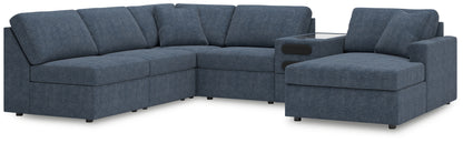 Stuart Furniture Outlet - Ashley Furniture - Modmax Sectional - 6-Piece Sectional with Chaise and Audio Console / Ink - 92121S25