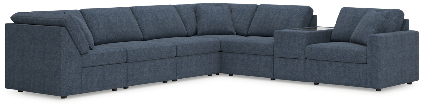 Stuart Furniture Outlet - Ashley Furniture - Modmax Sectional - 7-Piece Sectional with Storage Console / Ink - 92121S32