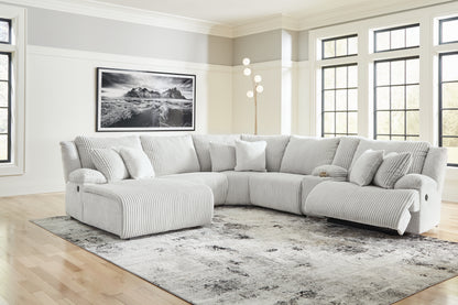 Stuart Furniture Outlet - Ashley Furniture - Top Tier Sectional - 6-Piece Reclining Sectional with Chaise / Alloy - 92706S2