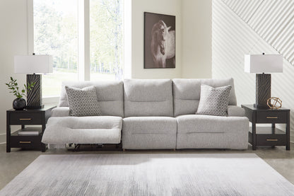 Stuart Furniture Outlet - Ashley Furniture - Acklen Place Sectional - 3-Piece Power Reclining Sectional Sofa / Pewter - 93605S18