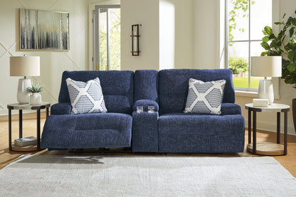 Stuart Furniture Outlet - Ashley Furniture - Acklen Place Sectional - 3-Piece Sectional / Navy - 93607S10