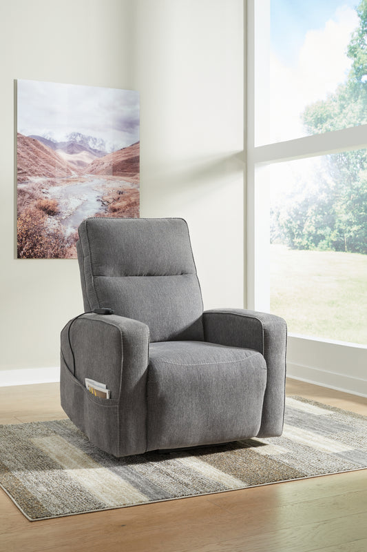 Stuart Furniture Outlet - Ashley Furniture - Starganza Living Room - Power Lift Recliner / Taupe - 9370312