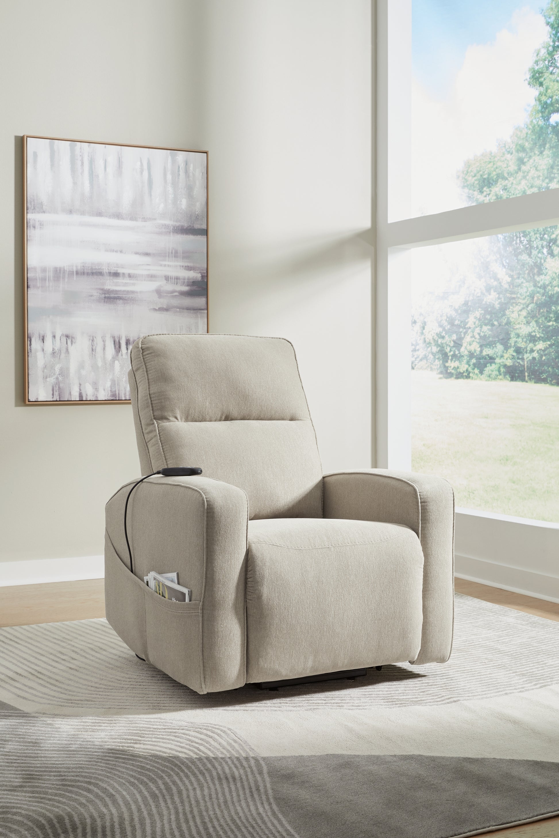 Stuart Furniture Outlet - Ashley Furniture - Starganza Living Room - Power Lift Recliner / Smoke - 9370512
