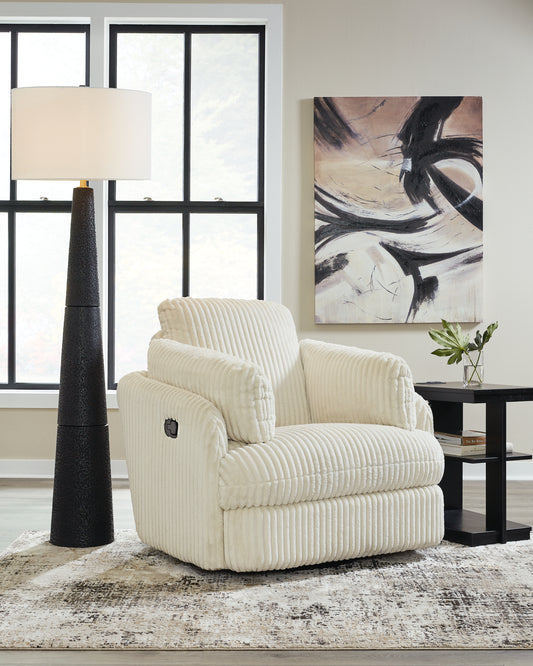 Stuart Furniture Outlet - Ashley Furniture - Tie-Breaker Living Room - Swivel Glider Recliner / Fog - 9490361