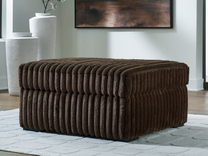 Stuart Furniture Outlet - Ashley Furniture - Midnight-Madness Living Room - Oversized Accent Ottoman / Chocolate - 9810408