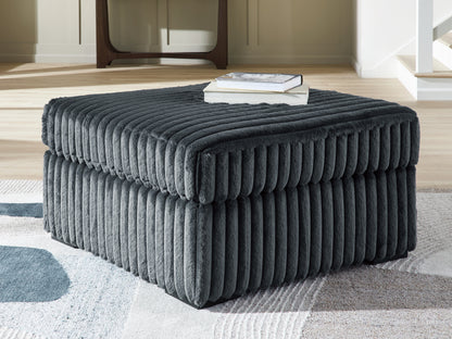 Stuart Furniture Outlet - Ashley Furniture - Midnight-Madness Living Room - Oversized Accent Ottoman / Gunmetal - 9810508