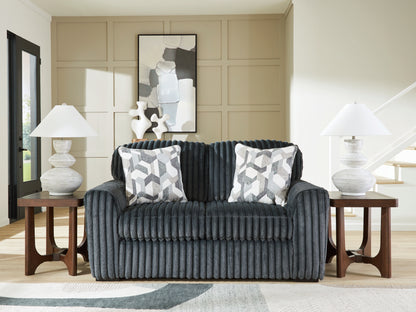 Stuart Furniture Outlet - Ashley Furniture - Midnight-Madness Living Room - Loveseat / Gunmetal - 9810535