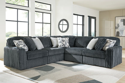 Stuart Furniture Outlet - Ashley Furniture - Midnight-Madness Sectional - RAF 5-Piece Sectional / Gunmetal - 98105S27
