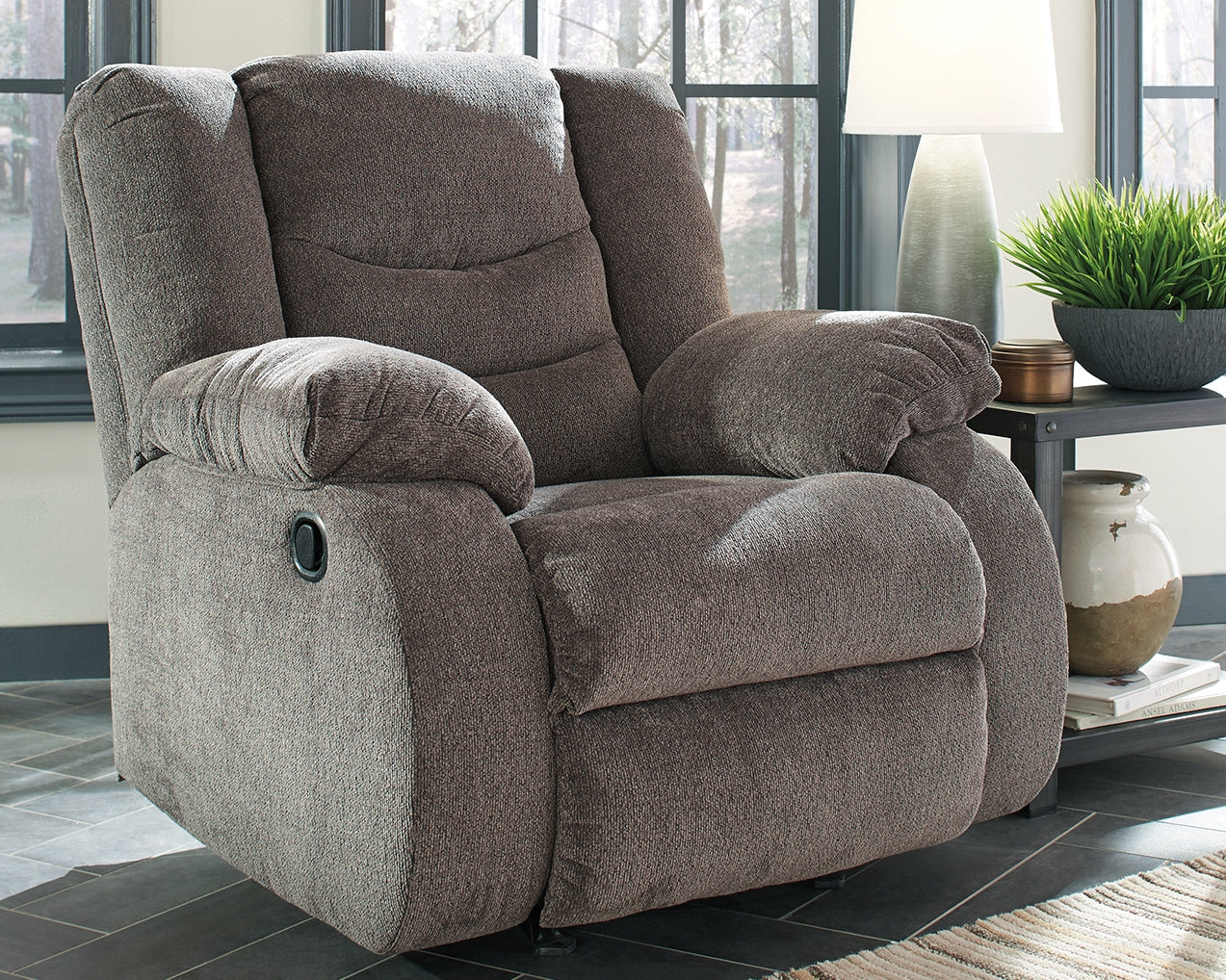 Stuart Furniture Outlet - Ashley Furniture - Tulen Living Room - Reclining Sofa / Gray - 9860688
