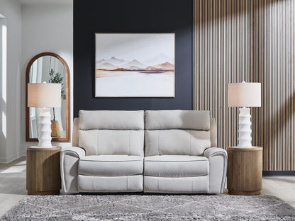 Stuart Furniture Outlet - Ashley Furniture - Social Pointe Sectional - 2-Piece Reclining Loveseat / Pearl/Ash - PC98802S21