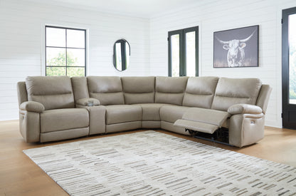 Stuart Furniture Outlet - Ashley Furniture - Narwhal Place Sectional - 6-Piece Power Reclining Sectional / Pebble - PC99201S10