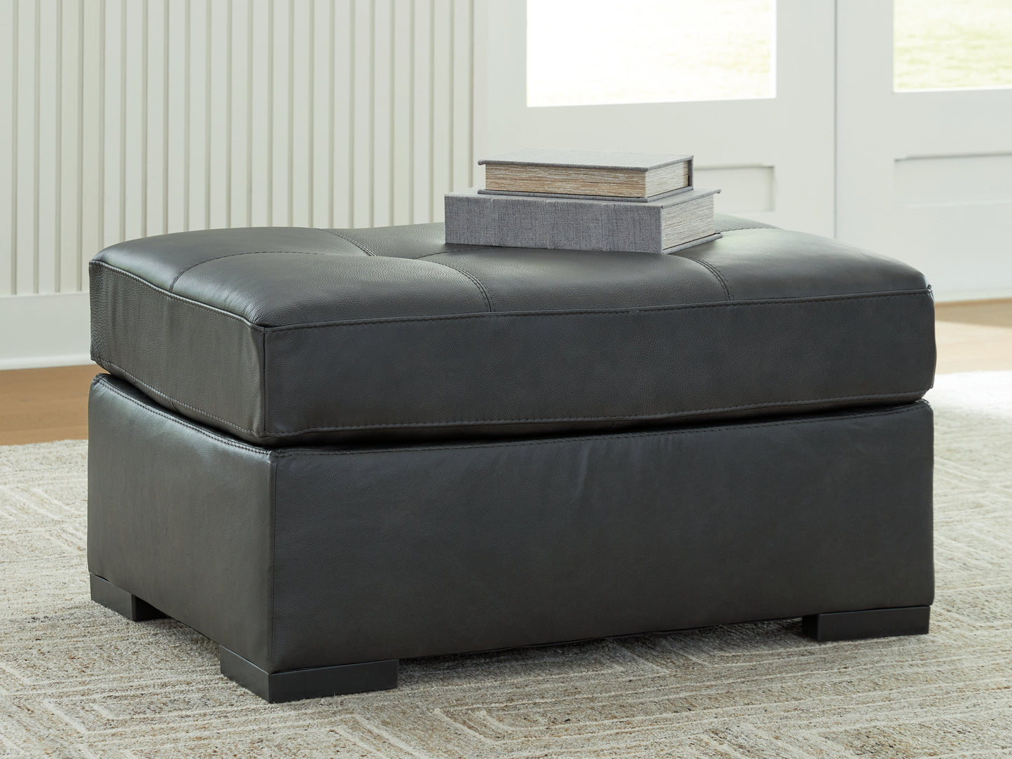 Stuart Furniture Outlet - Ashley Furniture - Brindley Pier Living Room - Oversized Accent Ottoman / Fog - 9950308
