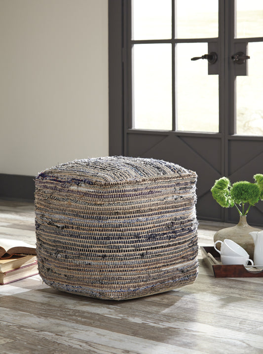 Stuart Furniture Outlet - Ashley Furniture - Absalom Pouf - Pouf / Denim - A1000550