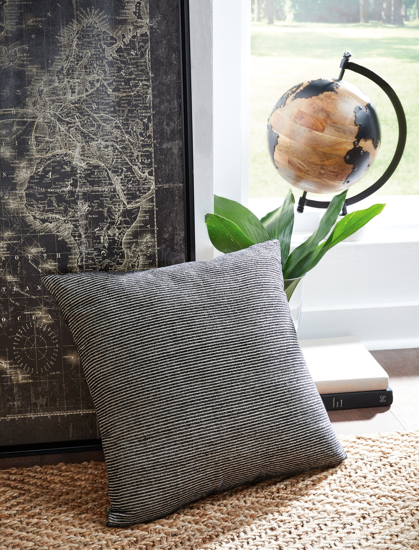 Stuart Furniture Outlet - Ashley Furniture - Edelmont Pillows - Pillow / Black/Linen - A1000962P