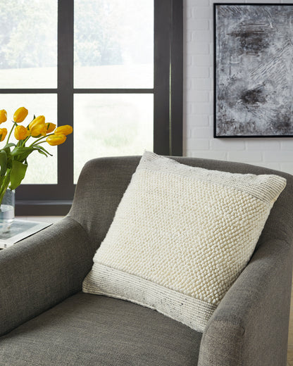 Stuart Furniture Outlet - Ashley Furniture - Rowcher Pillows - Pillow / Gray/White - A1001004P
