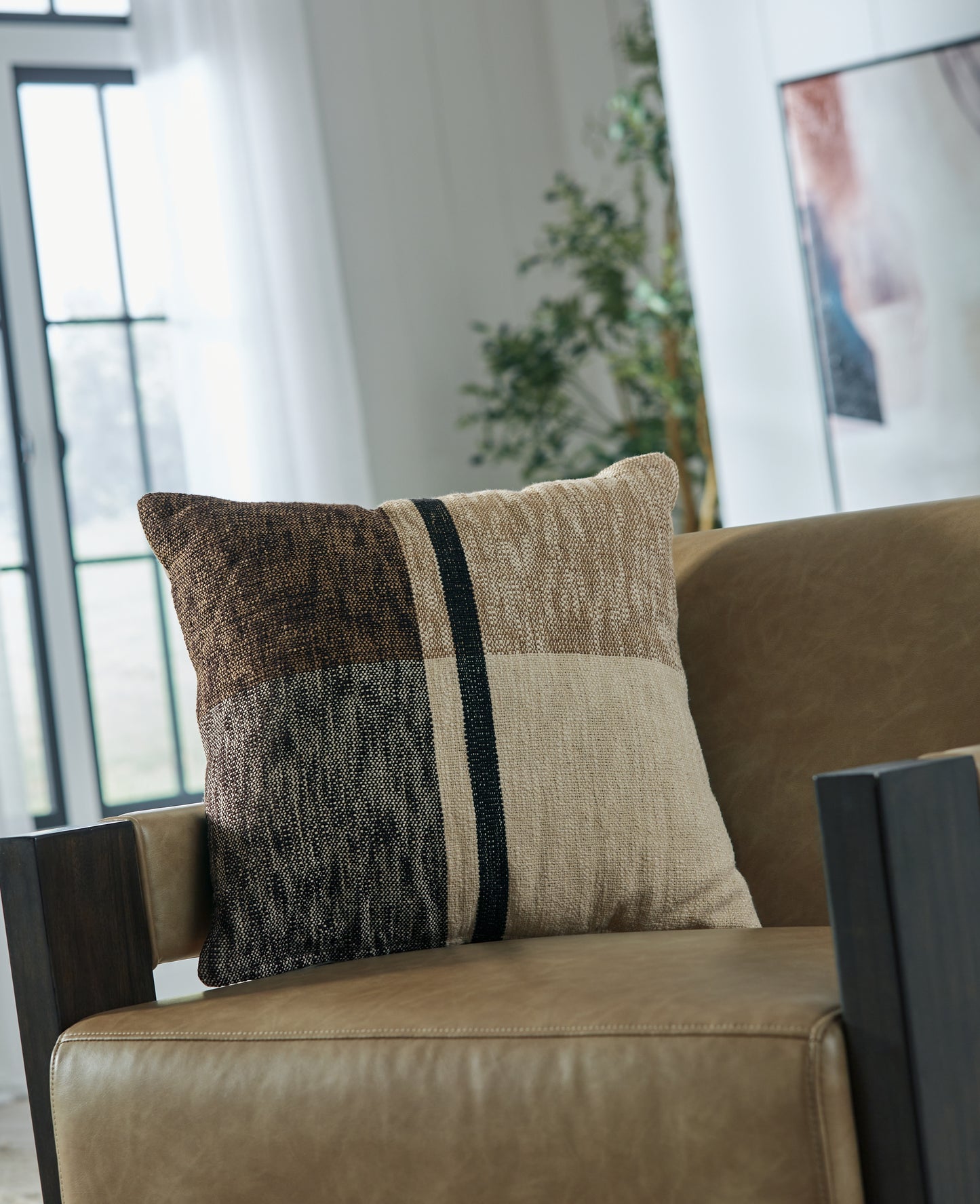 Stuart Furniture Outlet - Ashley Furniture - Adrielton Pillows - Pillow (4/CS) / Black/Brown/Tan - A1001065