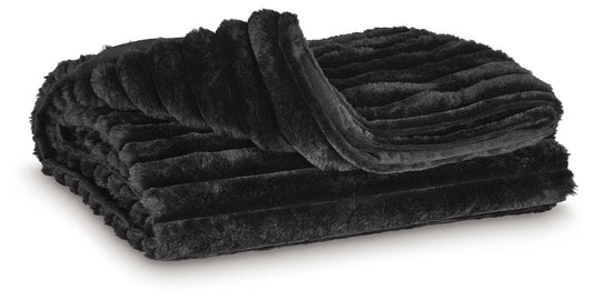 Stuart Furniture Outlet - Ashley Furniture - Alsonwell Throw (Set of 3) - Throw (3/CS) / Black - A1001083