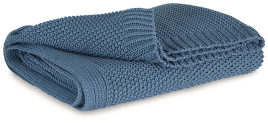 Stuart Furniture Outlet - Ashley Furniture - Gayelery Throw (Set of 3) - Throw (3/CS) / Blue - A1001087