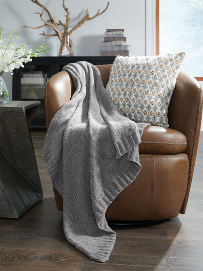 Stuart Furniture Outlet - Ashley Furniture - Anawood Throw (Set of 3) - Throw (3/CS) / Gray - A1001097