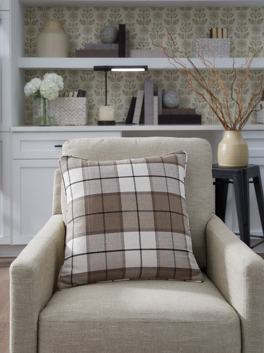 Stuart Furniture Outlet - Ashley Furniture - Godricton Pillows - Pillow (4/CS) / Brown/Black/Cream - A1001103