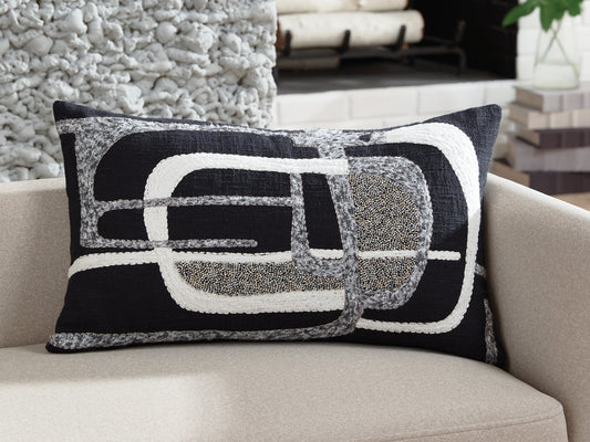 Stuart Furniture Outlet - Ashley Furniture - Gavrileigh Pillows - Pillow (4/CS) / Black/Gray/Ivory - A1001113