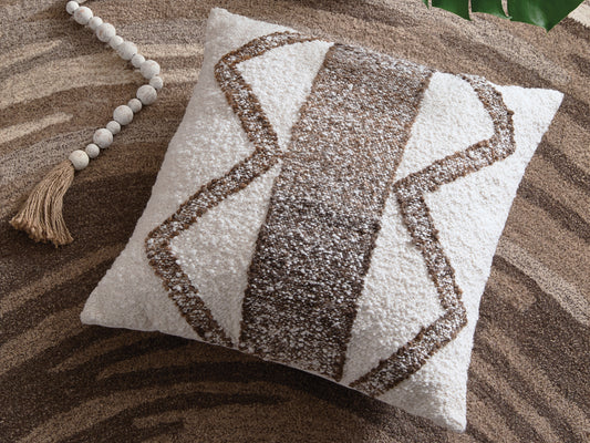 Stuart Furniture Outlet - Ashley Furniture - Brettwood Pillows - Pillow (4/CS) / Ivory/Brown - A1001125