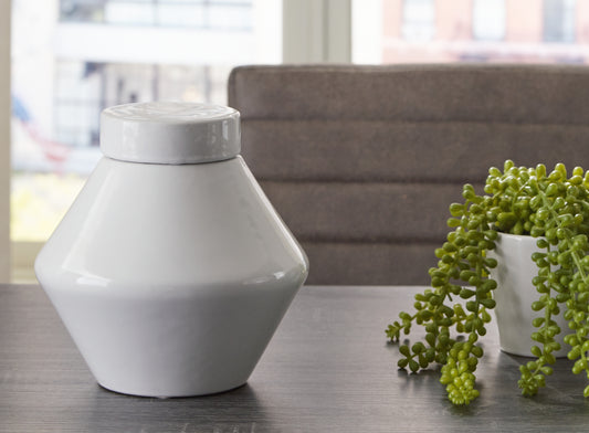 Stuart Furniture Outlet - Ashley Furniture - Domina Jar (Set of 2) - Jar (2/CS) / White - A2000485