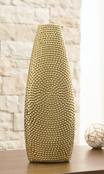 Stuart Furniture Outlet - Ashley Furniture - Efim Vase - Vase / Gold Finish - A2000576