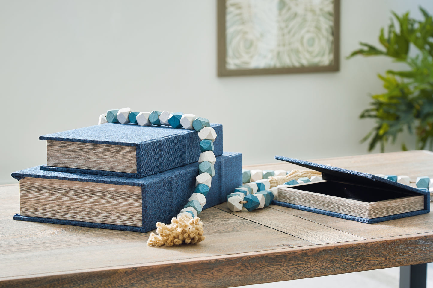 Stuart Furniture Outlet - Ashley Furniture - Jolina Box Set (set of 3) - Box Set (3/CN) / Blue - A2000617