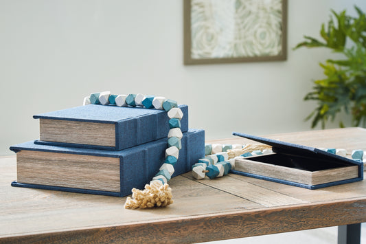 Stuart Furniture Outlet - Ashley Furniture - Jolina Box Set (set of 3) - Box Set (3/CN) / Blue - A2000617