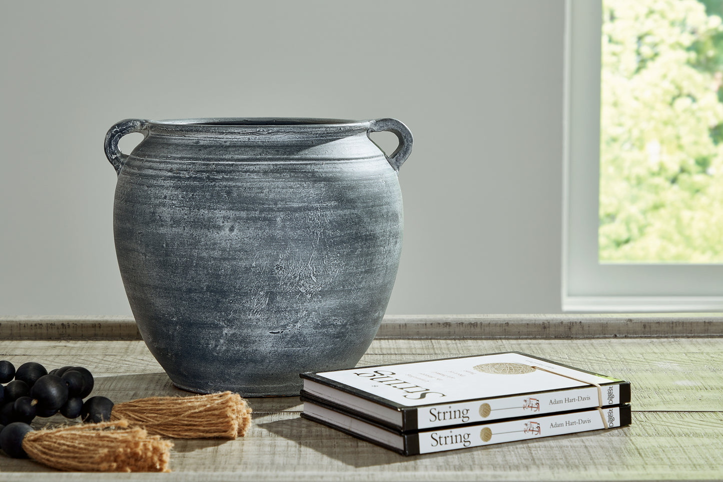 Stuart Furniture Outlet - Ashley Furniture - Meadie Vase - Vase / Distressed Black - A2000790