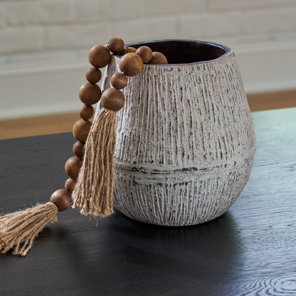 Stuart Furniture Outlet - Ashley Furniture - Claymount Vase - Vase / Distressed Brown - A2000635