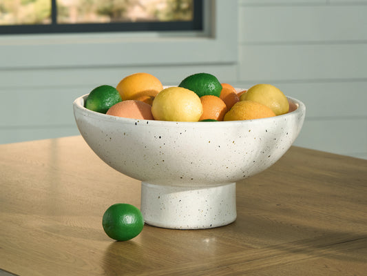 Stuart Furniture Outlet - Ashley Furniture - Dallinworth Bowl - Bowl / White/Black - A2000833