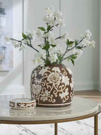 Stuart Furniture Outlet - Ashley Furniture - Adalham Jar - Jar / Brown/Cream - A2000910