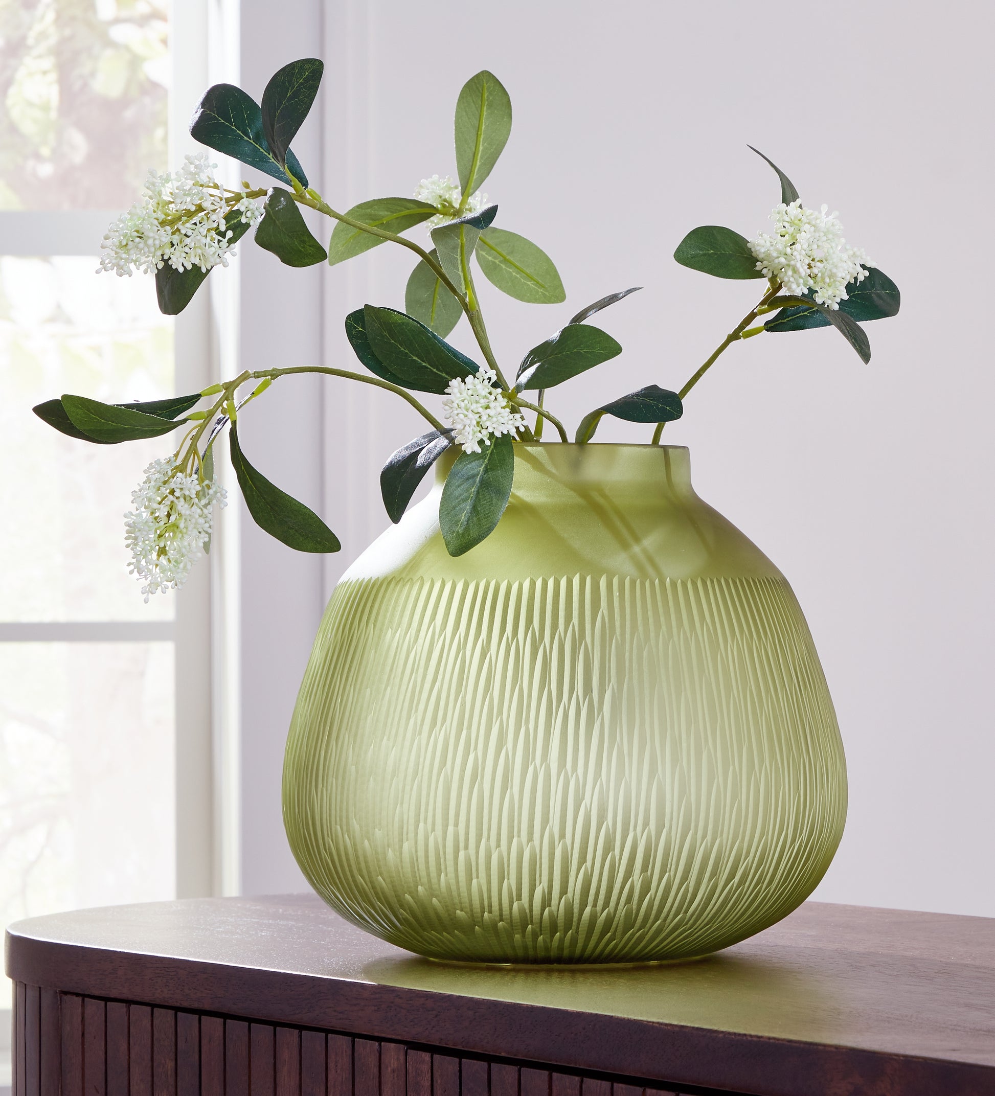 Stuart Furniture Outlet - Ashley Furniture - Scottyard Vase - Vase / Olive Green - A2900007