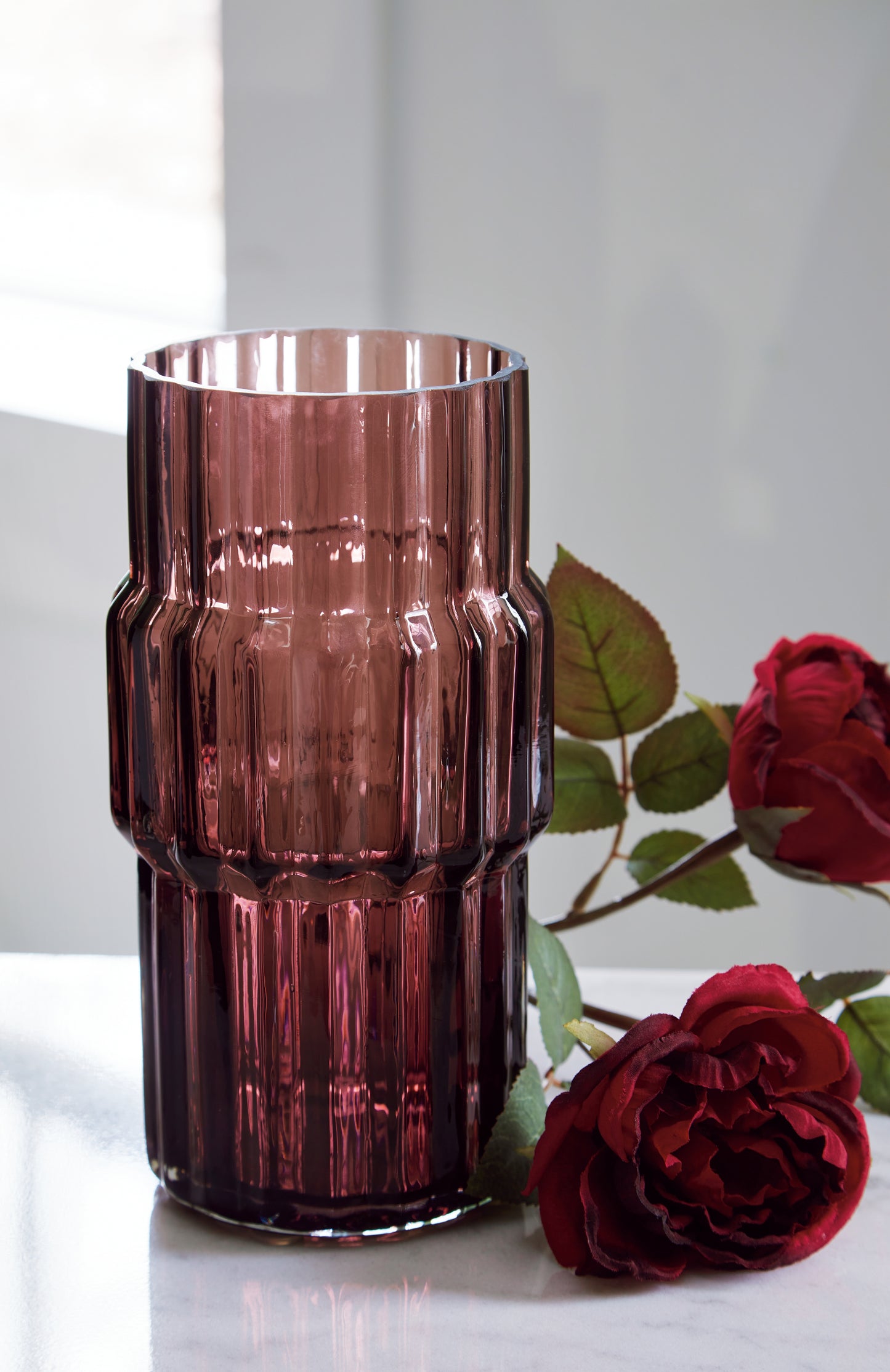 Stuart Furniture Outlet - Ashley Furniture - Dorlow Vase - Vase / Mauve - A2900024V