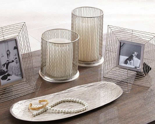 Stuart Furniture Outlet - Ashley Furniture - Dympna Accessory Set (Set of 5) - Accessory Set (5/CN) / Silver Finish - A2C00115