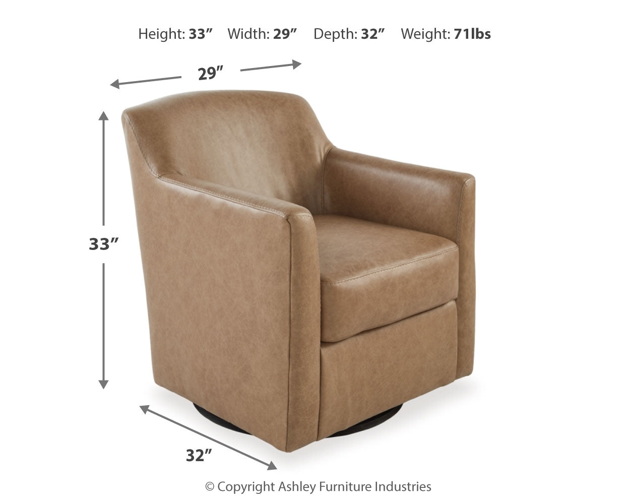 Bradney Swivel Accent Chair